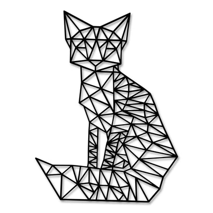 SEO. Origami Fuchs aus Holz - Schwarz Linkreich