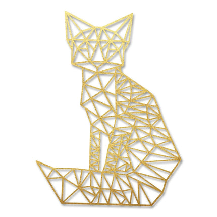 SEO. Origami Fuchs aus Holz - Schwarz Linkreich