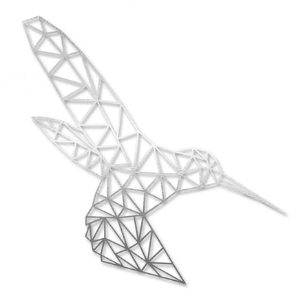 SEO. Origami Kolibri aus Holz - Silber Linkreich
