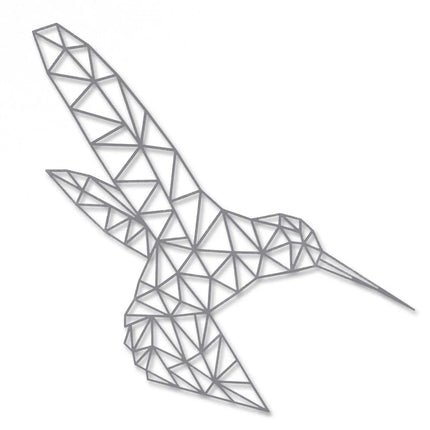SEO. Origami Kolibri aus Holz - Grau Linkreich