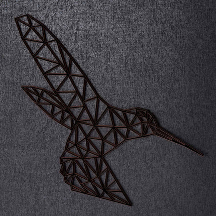 SEO. Origami Kolibri aus Holz - Kupfer Linkreich