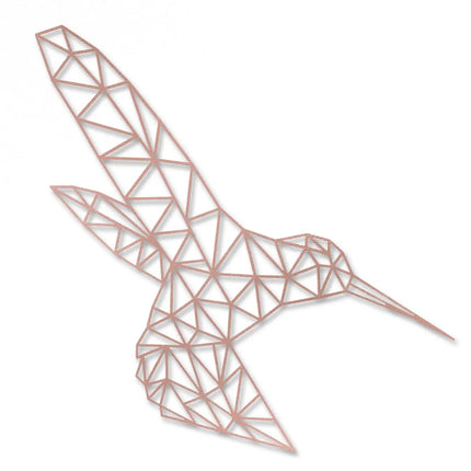 SEO. Origami Kolibri aus Holz - Kupfer Linkreich