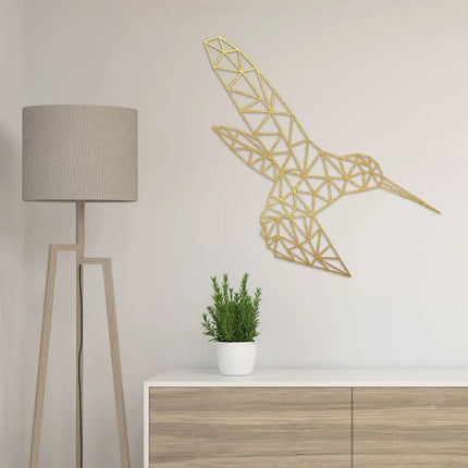 SEO. Origami Kolibri aus Holz - Kupfer Linkreich
