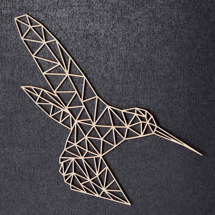 SEO. Origami Kolibri aus Holz - Kupfer Linkreich