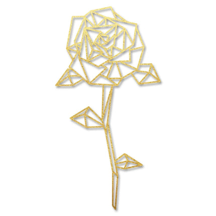 SEO. Origami Rose aus Holz - Schwarz Linkreich