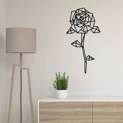 SEO. Origami Rose aus Holz - Weiß Linkreich