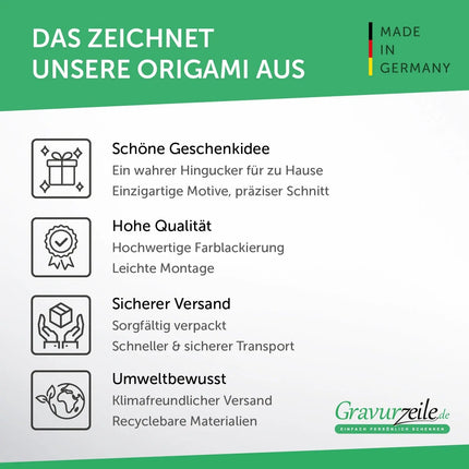 SEO. Origami Rose aus Holz - Weiß Linkreich