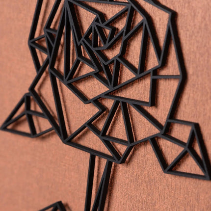 SEO. Origami Rose aus Holz - Weiß Linkreich