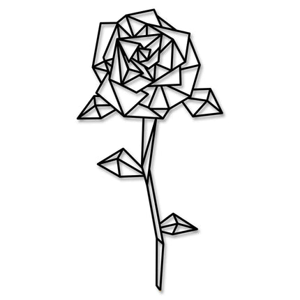 SEO. Origami Rose aus Holz - Schwarz Linkreich