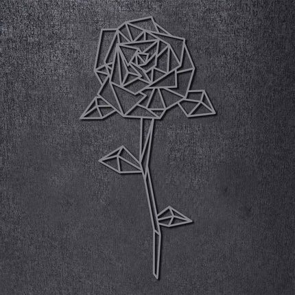 SEO. Origami Rose aus Holz - Grau Linkreich