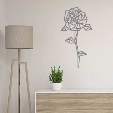 SEO. Origami Rose aus Holz - Weiß Linkreich