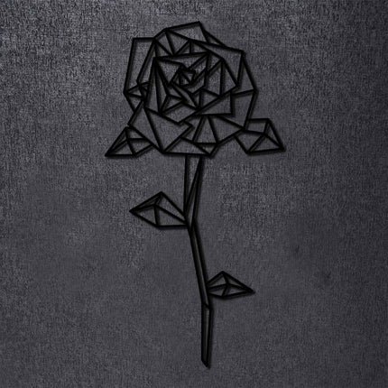 SEO. Origami Rose aus Holz - Schwarz Linkreich
