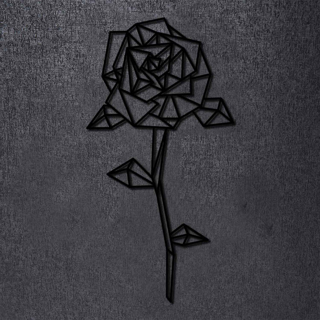 SEO. Origami Rose aus Holz - Schwarz Linkreich