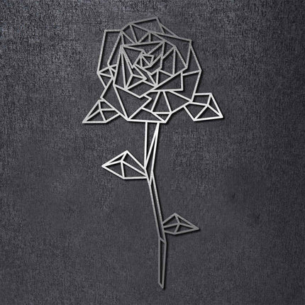 SEO. Origami Rose aus Holz - Silber Linkreich