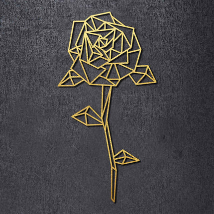 SEO. Origami Rose aus Holz - Gold Linkreich