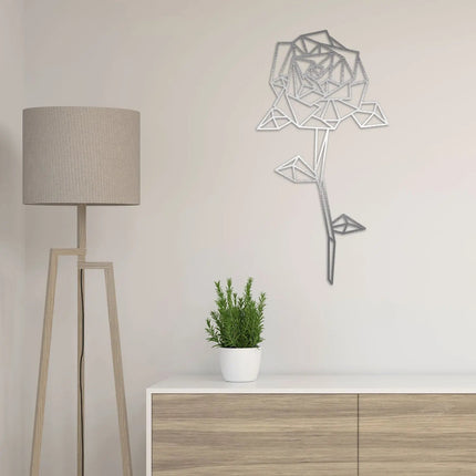 SEO. Origami Rose aus Holz - Weiß Linkreich