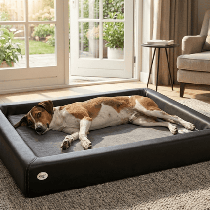 SEO. Orthopädisch-Plus Bundle | KUDDE Hundebett + Mumin Einlage Alltid - schwarz Linkreich