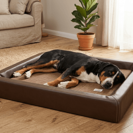 SEO. Orthopädisch-Plus Bundle | KUDDE Hundebett + Mumin Einlage Alltid - chocolate Linkreich