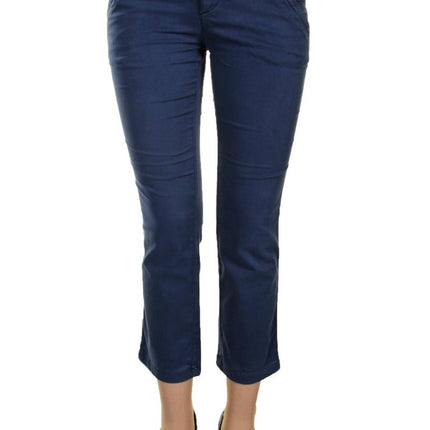 PARASUCO Pinocchietto Hose Damen – Blaue Jeans mit Logo-Detail | soulluna.de