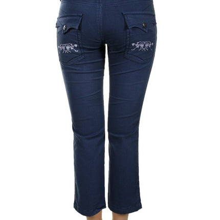 PARASUCO Pinocchietto Hose Damen – Blaue Jeans mit Logo-Detail | soulluna.de