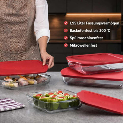 Pasabahce 59034 Borcam Quadratische Schale