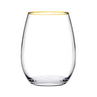 Pasabahce Amber Golden Touch Wassergläser 6er Set 570 ml mit Goldrand