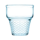 Pasabahce Mini Cornet Blau TrinkGläser 3er Set spülmaschinenfeste WasserGläser TrinkBecher aus Glas SaftGläser 245ml 410