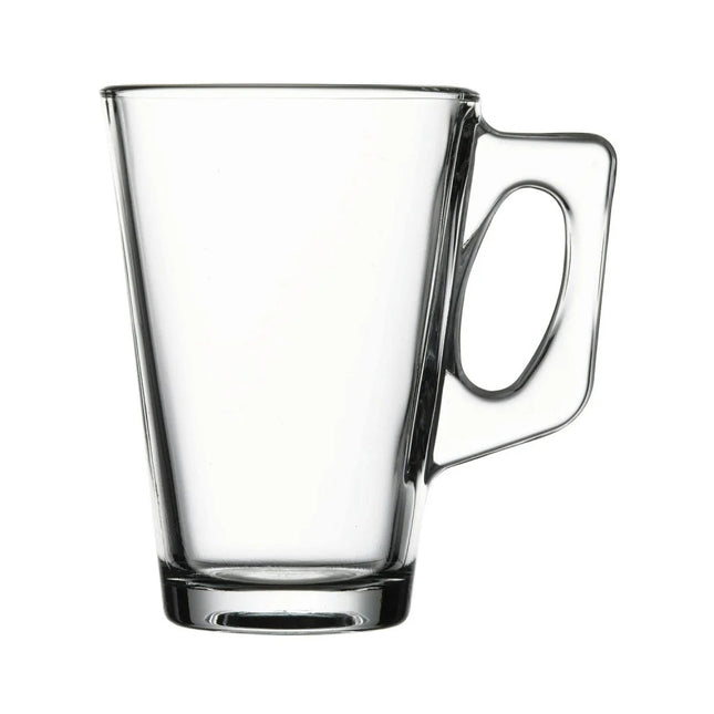 Pasabahce Vela Teeglas mit Henkel 2er Set Latte Macchiato Irish Coffee Punsch Glühwein Heiße Schokolade 250ml 55201