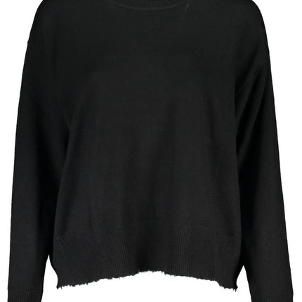 SEO. PATRIZIA PEPE Beiger Damenpullover – Langärmelig mit Kontrastdetails für Herbst/Winter - Schwarz Linkreich