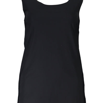 PATRIZIA PEPE Damen Tanktop Schwarz – Laserschnitt Design aus Italien | soulluna.de