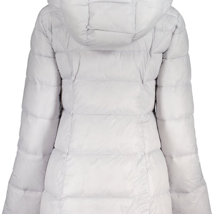 PATRIZIA PEPE Weisse Damenjacke mit abnehmbarer Kapuze – Elegante Winterjacke für Damen