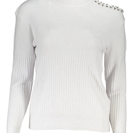 PATRIZIA PEPE Damenpullover Grau – Langärmliger Rollkragen für Herbst/Winter