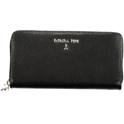 PATRIZIA PEPE Damenbrieftasche Schwarz – Elegante Geldbörse aus 100% Leder