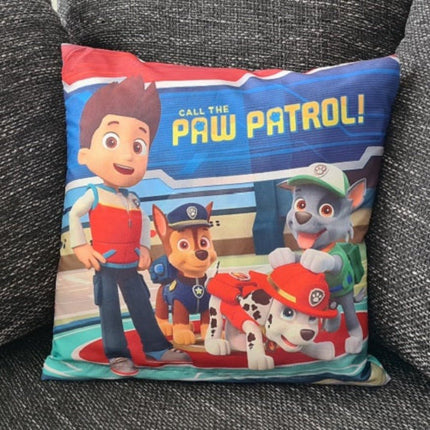 SEO. Paw Patrol Kissenbezug für Kinder / Helfer auf vier Pfoten - 40cm x 40cm - Linkreich