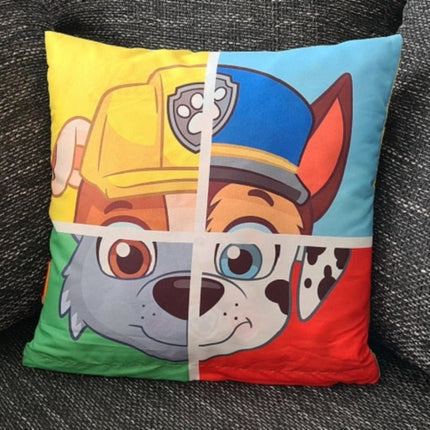 SEO. Paw Patrol Kissenbezug für Kinder - Helfer auf vier Pfoten - 40cm x 40cm - Linkreich