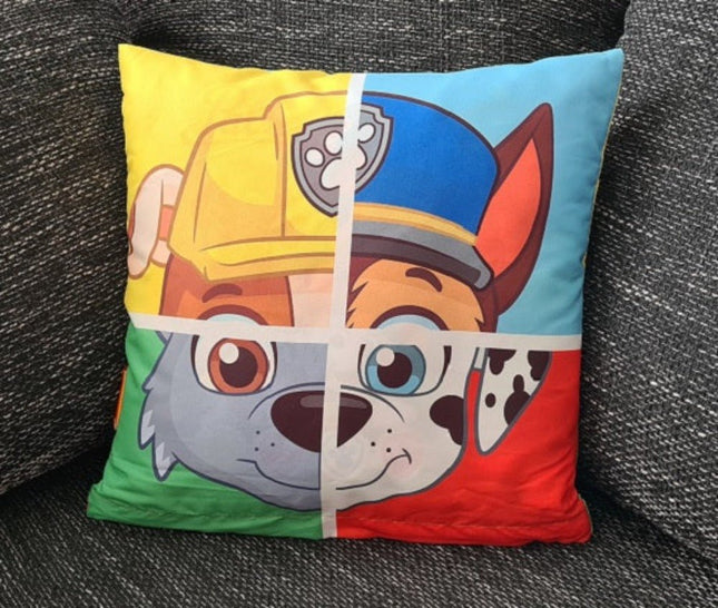 SEO. Paw Patrol Kissenbezug für Kinder - Helfer auf vier Pfoten - 40cm x 40cm - Linkreich