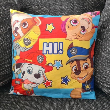 SEO. Paw Patrol Kissenbezug für Kinder: Helfer auf vier Pfoten - 40cm x 40cm - Linkreich