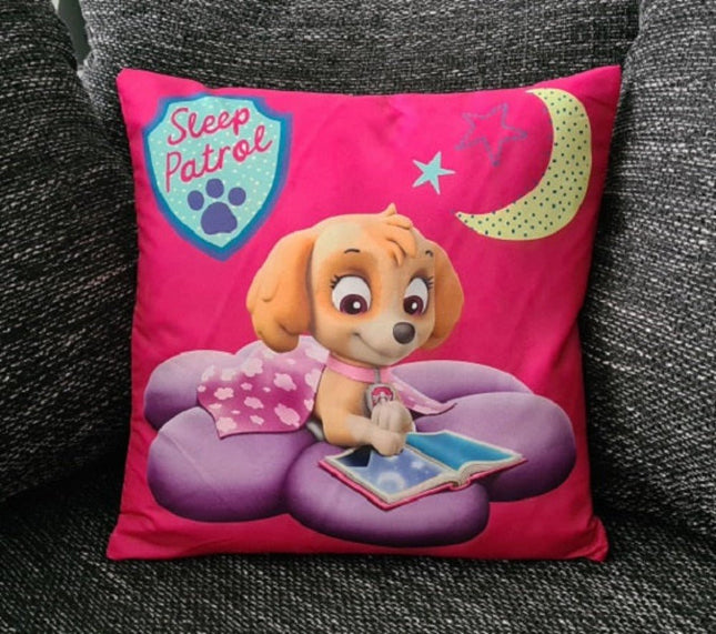SEO. Paw Patrol Kissenbezug für Kinder - Sleep Patrol / 40cm x 40cm - Linkreich