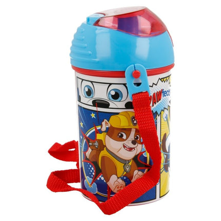 SEO. Paw Patrol Pop - Up Plastik Flasche 450 ml Helfer auf vier Pfoten - Linkreich