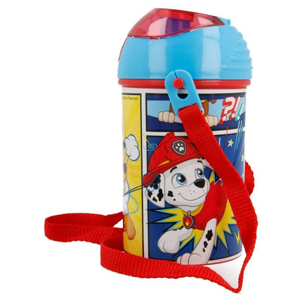 SEO. Paw Patrol Pop - Up Plastik Flasche 450 ml Helfer auf vier Pfoten - Linkreich