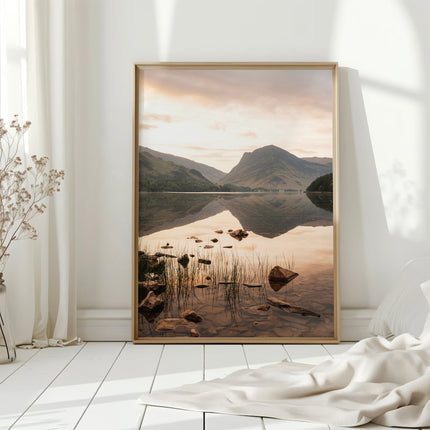Buttermere Lake District Print – Mountain Landscape Wall Art