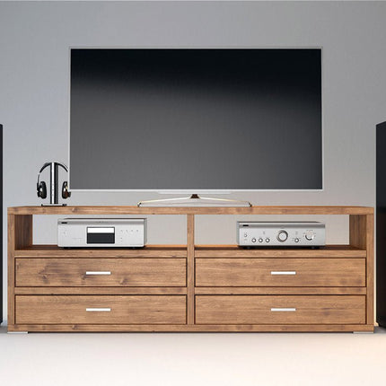SEO. PEDENZA TV - Sideboard/Longboard Massivholz Kommode - Wenge Linkreich