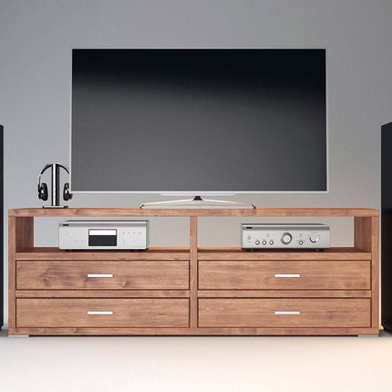 SEO. PEDENZA TV - Sideboard/Longboard Massivholz Kommode - Nussbaum Linkreich