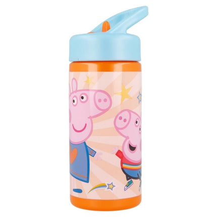 SEO. Peppa Pig Plastik Flasche 410 ml Trinkflasche Sportflasche - Linkreich