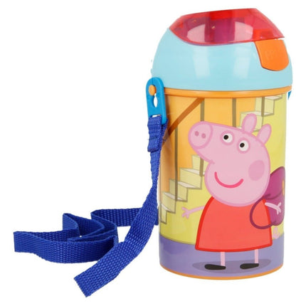 SEO. Peppa Pig Pop - Up Plastik Flasche 450 ml Peppa Wutz - Linkreich