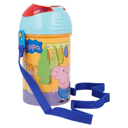 SEO. Peppa Pig Pop - Up Plastik Flasche 450 ml Peppa Wutz - Linkreich
