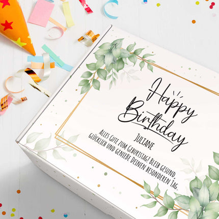 SEO. Personalisierte DIY Geschenkbox - Eukalyptus mit Wunschtext - Linkreich