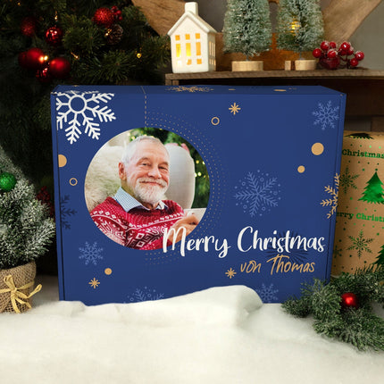 SEO. Personalisierte DIY Geschenkbox Fotomotiv Kreis mit Foto & Namen - Linkreich