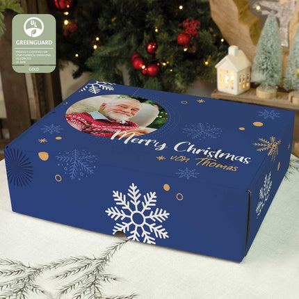 SEO. Personalisierte DIY Geschenkbox Fotomotiv Kreis mit Foto & Namen - Linkreich