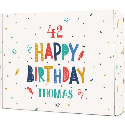 SEO. Personalisierte DIY Geschenkbox - Konfetti mit Wunschtext - Linkreich